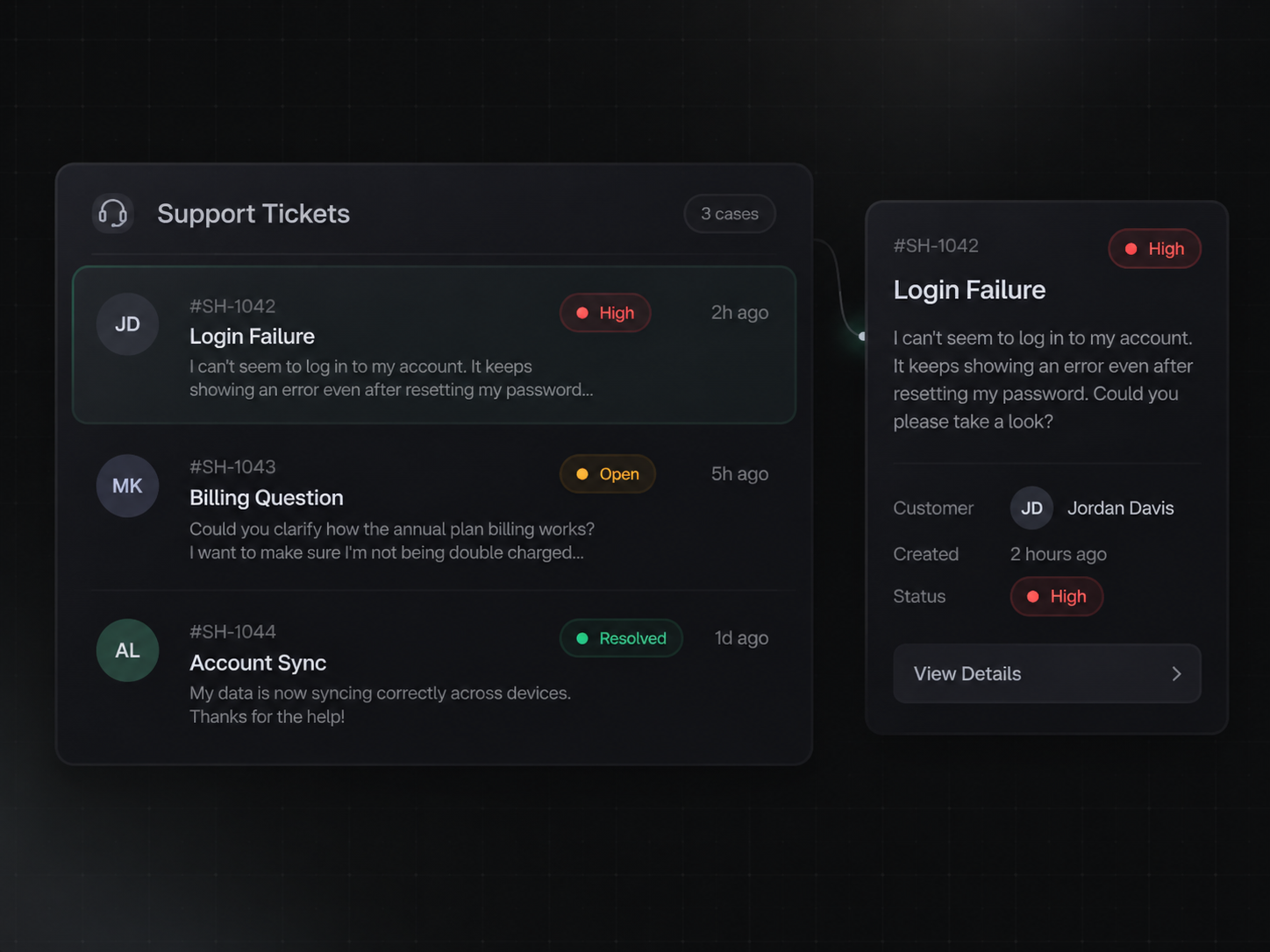 Illustration representing Support Tickets