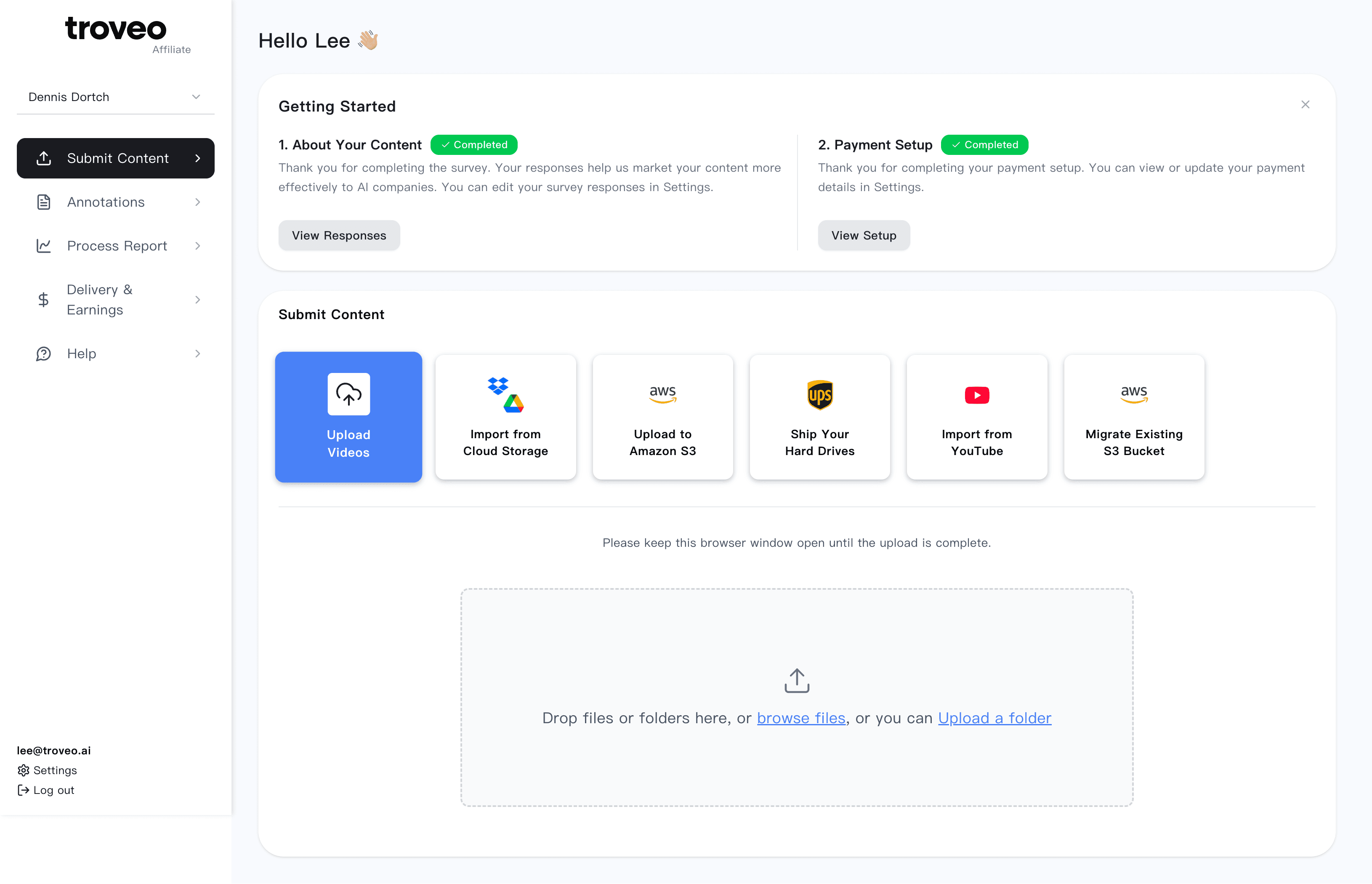 SHINT content-owner dashboard preview