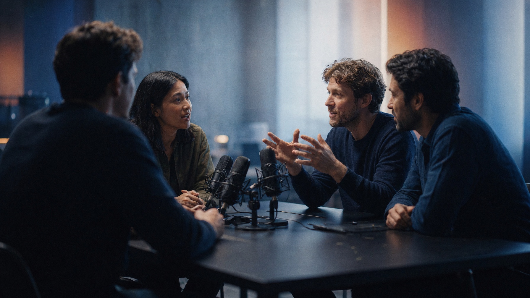 Illustration representing Multi-Speaker Podcasts